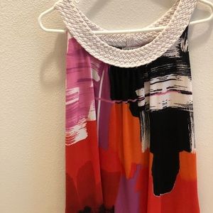 Bright and beautiful sleeveless top